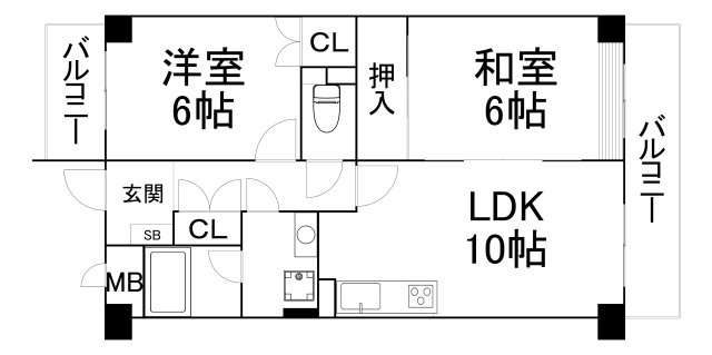 【間取り】 | マジョール松崎町