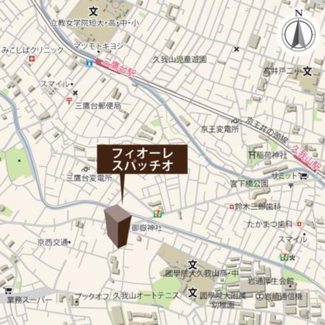 フィオーレスパッチオの地図