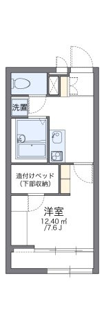 レオパレスバンビーノ花輪の間取り|代表的な間取のため実際の間取とは異なる場合があります