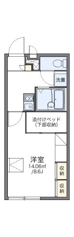 レオパレスリヴィエラの間取り