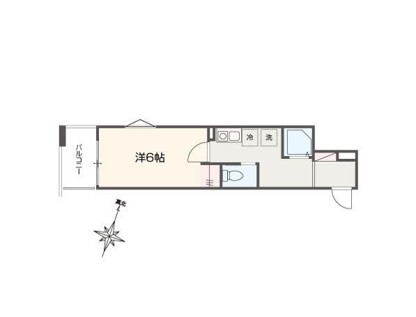 【間取り】 | MELLAS矢部2(メルラスヤベツー)