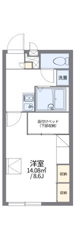 レオパレス昴５５５Ｂの間取り