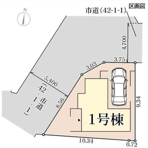堺市東区西野　第6期　新築一戸建ての区画図