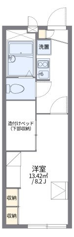 レオパレスカーサーセンの間取り