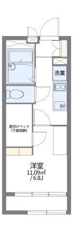 レオパレスウィズユーの間取り