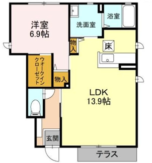 【間取り】 | サンヒルズＫ　Ｃ | 間取りです。