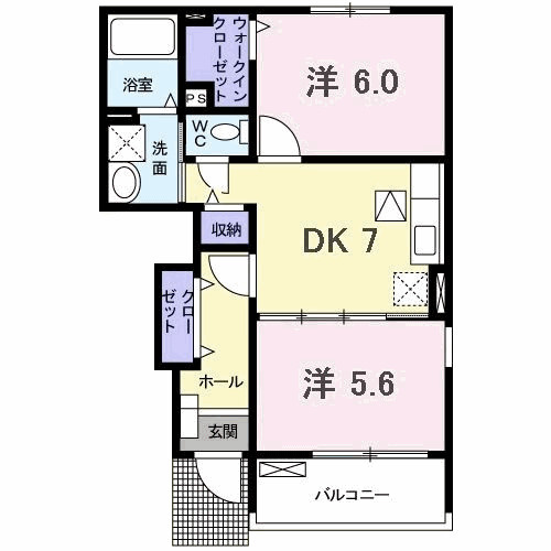 サンパティーク・パレス　Ｂの間取り
