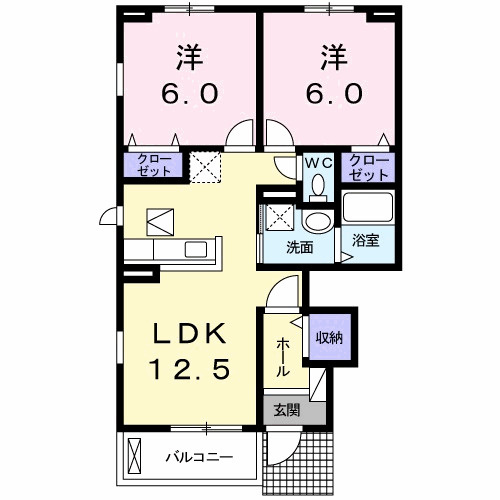 パーク　アクシスオスト　Ａの間取り