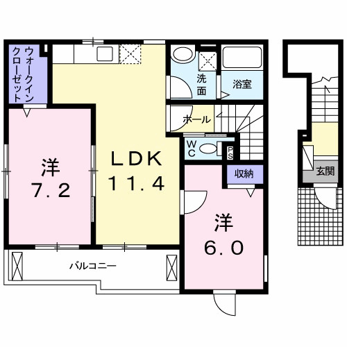 ルミエール六反地の間取り