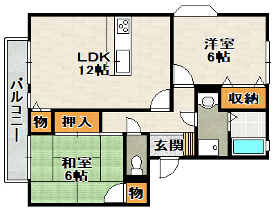 アビタシオン仁川Ⅱの間取り