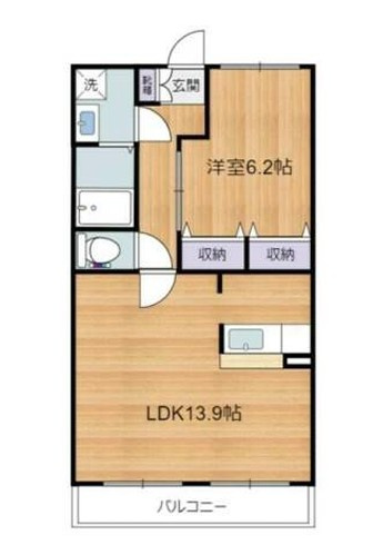 川崎市多摩区菅５丁目の賃貸マンションの間取り