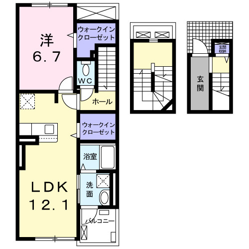フラワー　ヒルズの間取り