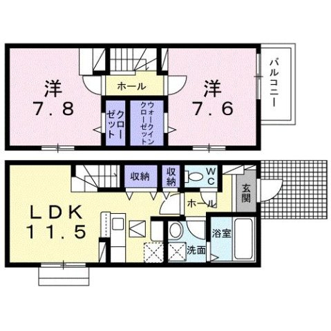 ヴィオラＫの間取り