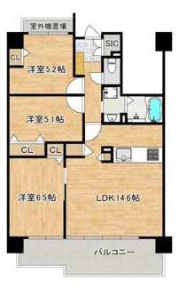 【間取り】 | グランコート住ノ江