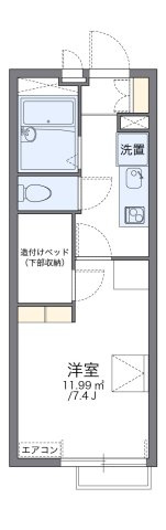 レオパレスルーナの間取り