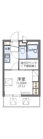レオパレスＦｕｍｉｎの間取り|代表的な間取のため実際の間取とは異なる場合があります