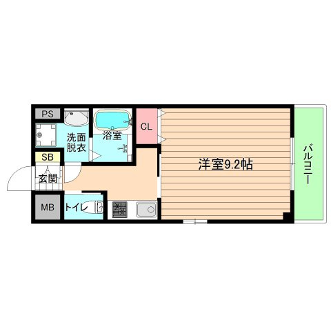 大阪市都島区中野町４丁目の賃貸マンションの間取り