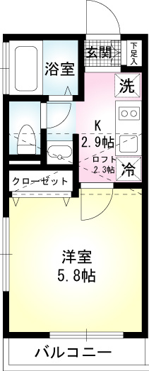 ＫＩＮＧＬＹ　ＣＯＵＲＴ菊名の間取り|間取りです。