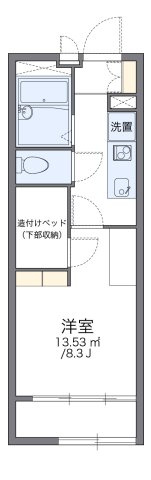 レオパレスシナジーの間取り|代表的な間取のため実際の間取とは異なる場合があります