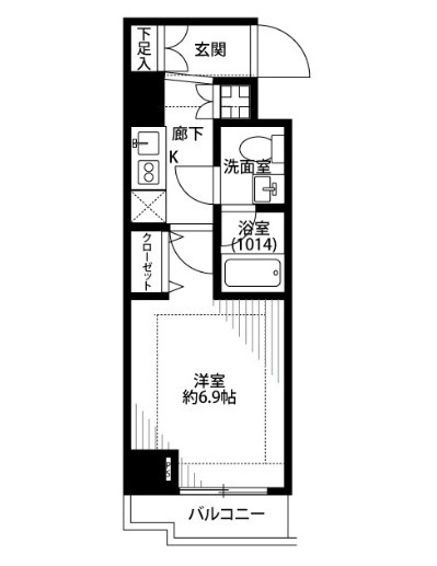 【間取り】 | プレール・ドゥーク北新宿