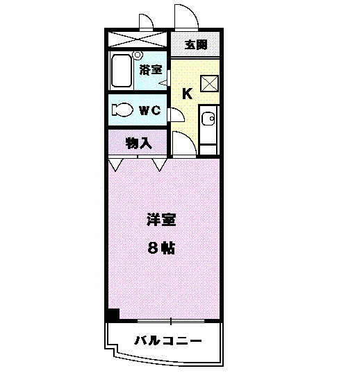 アベニュー名駅の間取り