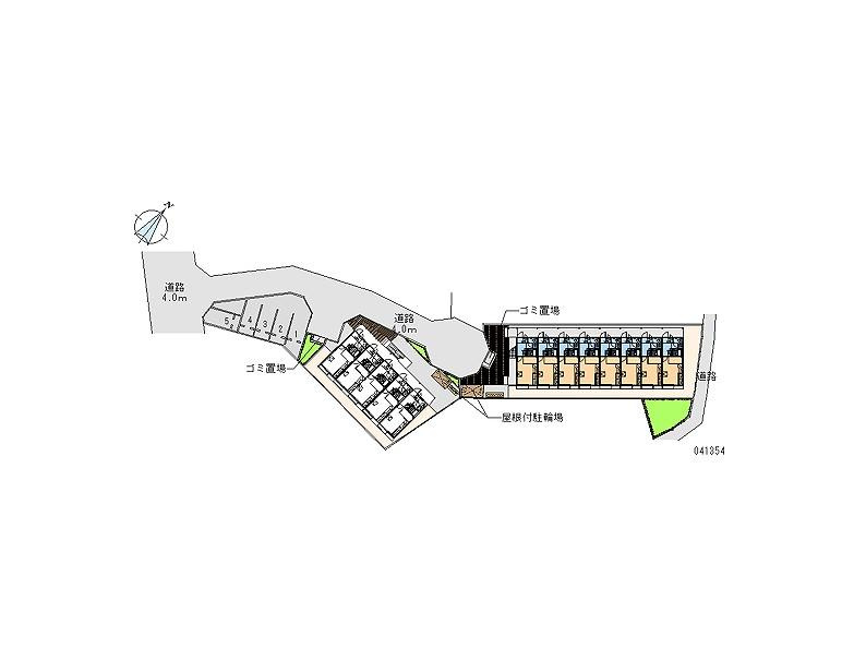 レオパレス宮ノ前２号棟の区画図