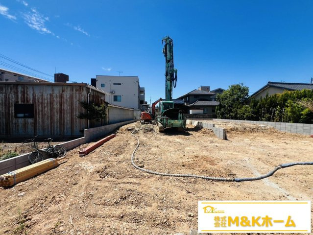 半田市住吉町6丁目　全2棟　2号棟の外観|R8.8.6撮影　外壁サイディング貼り♪