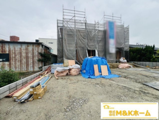 半田市住吉町6丁目　全2棟　2号棟の外観|R8.9.10撮影　外壁サイディング貼り♪