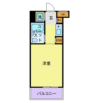 スカイコート横浜駅西口の間取り