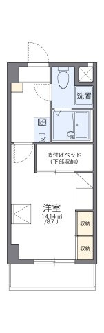 レオパレスさくら中央の間取り