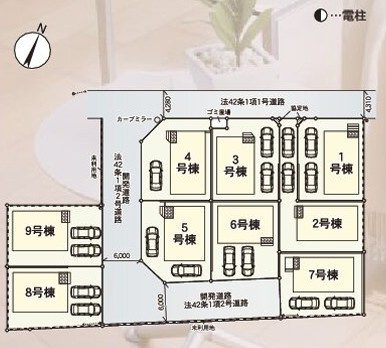 【区画図】 | CRADLE GARDEN北本氏二ツ家 第1　新築住宅