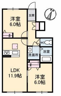 ラ・ヴィータ尾上の間取り