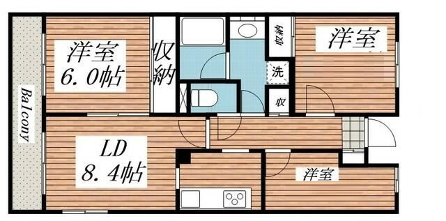 クレールメゾンの間取り|間取りです。