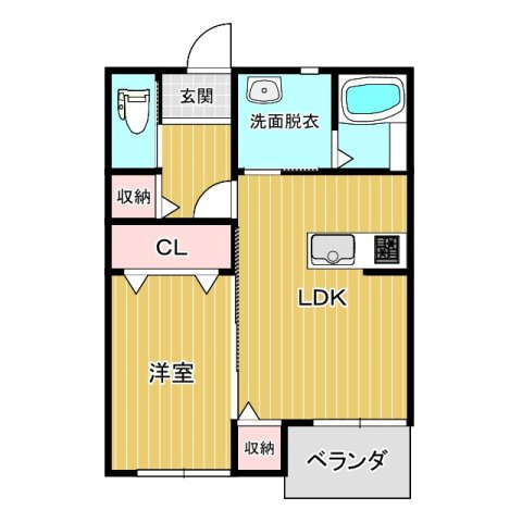 柳川市筑紫町のアパート