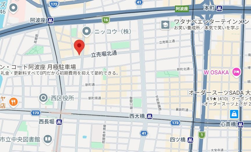 TLRレジデンス本町WESTの地図