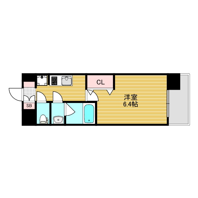 プレサンス神崎川ファインブレスの間取り