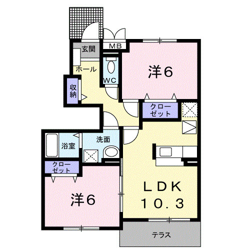 【間取り】 | エフルゲンスＡ