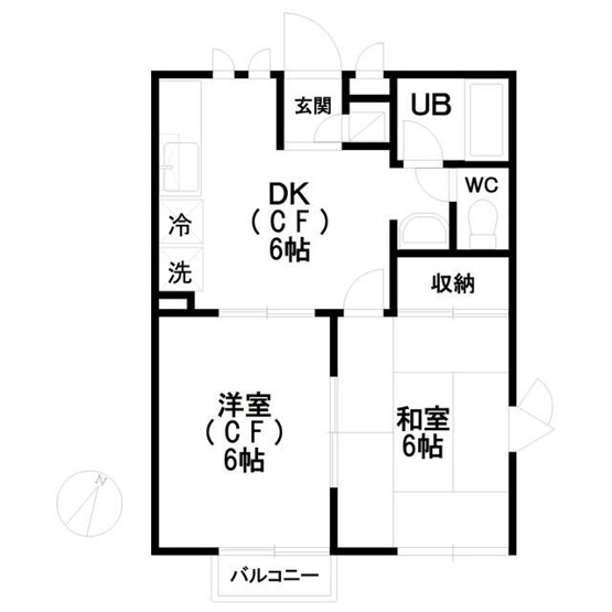 【間取り】 | フジハイツＢ