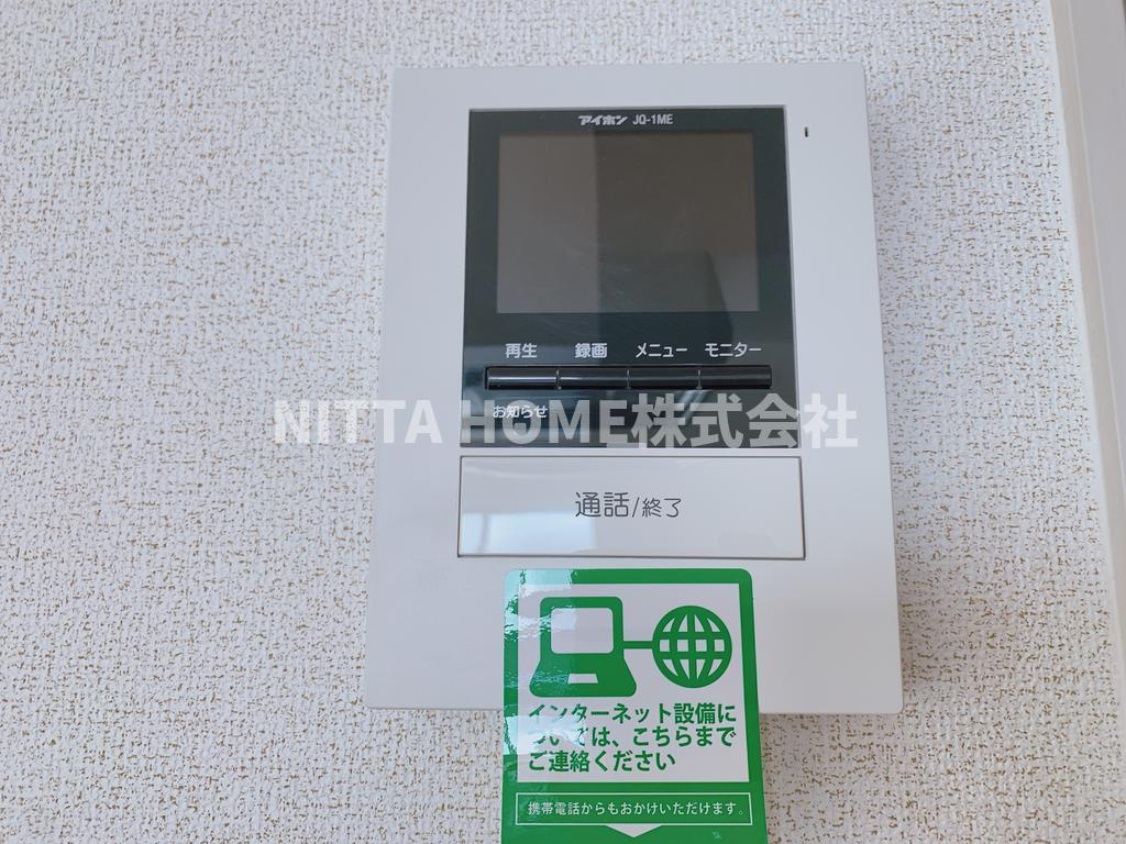 エスペランサＡのセキュリティ|TVインターホン付きで安心ですね◎