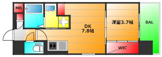 Dimora難波の間取り|現状有姿