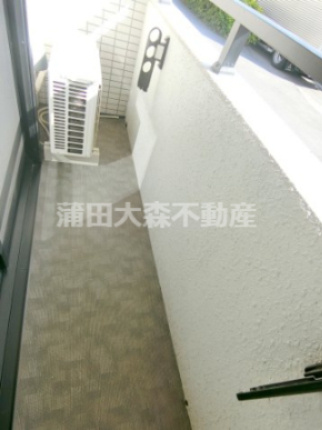Rising Placeライジングプレイス大森二番館のバルコニー|南向き物干し金具付きのバルコニー！