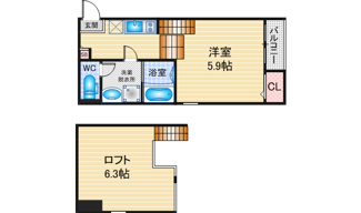【間取り】 | ハーモニーテラス日ノ宮町 | 略図の為、現状優先