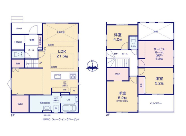 【間取り】 | 福岡市西区石丸3丁目3期　1号棟（全2棟）【仲介手数料無料・0円】 | 平日、土日祝日もお好きな日時にご見学可能です。お気軽にお問合せ下さい。