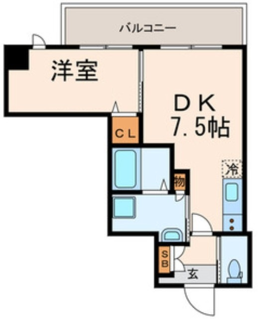 メゾンTADO			の間取り|間取りです。