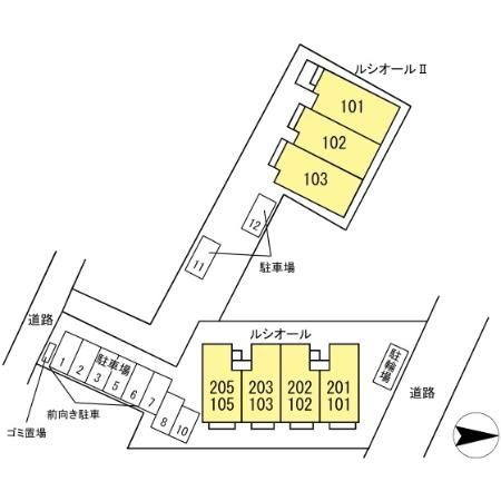 ルシオールⅡの区画図