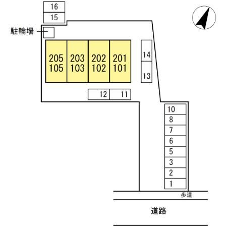グリーンコートの区画図