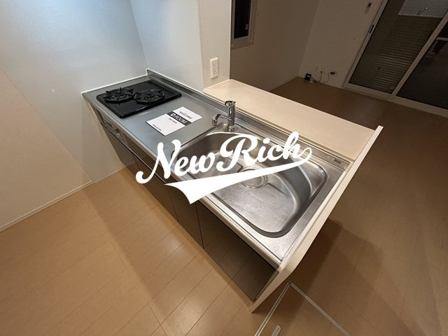 伊勢崎市連取町のアパートのキッチン