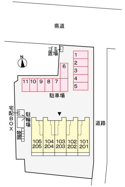 グランブルーの駐車場