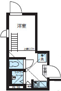 渋谷区上原２丁目のアパートの間取り