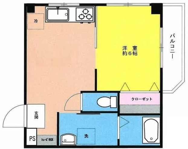 コーポ東豊の間取り|間取りです。
